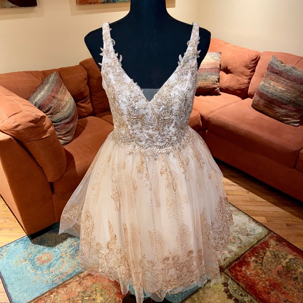 Cream - Sequins - Mesh